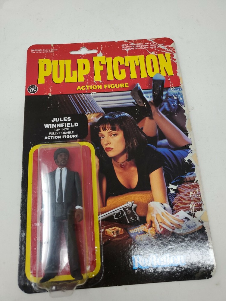 NEW Funko Reaction Pulp Fiction Jules Winnfield 3 3/4 Retro Style Action Figure