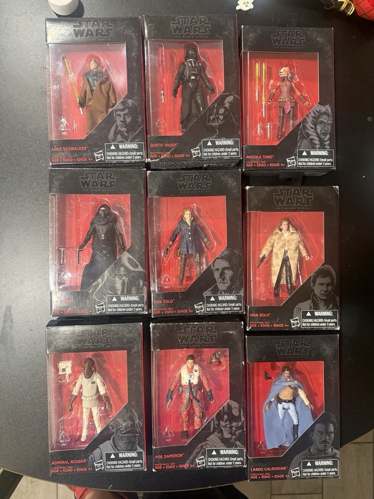 Star Wars Black Series 3.75 Inch Walmart Exclusive Lot Of 9 Action Figures