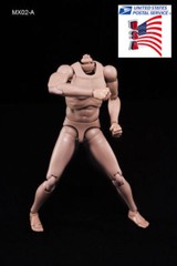 US 1/6 Male Figure Body Model Toy MX02-A Suntan Skin Flexible For 12″ Action Hot