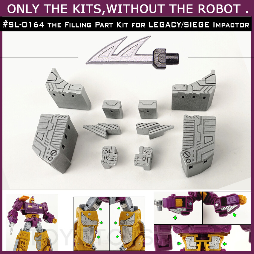 Shockwave Lab SL-164 Filler Upgrade Kit For LEGACY / SIEGE Impactor Filling Part