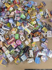 Large Mixed Lot Surprise Zuru Mini Brands over 350 pieces with shelves golden