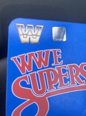 WWE LJN MATTEL SUPERSTARS ULTIMATE WARRIOR 8″ ACTION FIGURE BLACK CARD WWF
