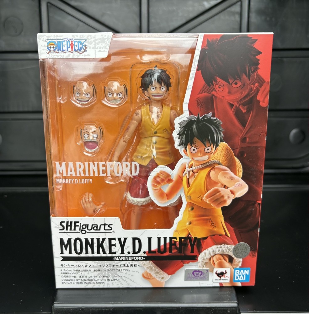 Bandai SH Figuarts One Piece Monkey D Luffy Marineford Action Figure Sealed NEW!