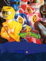 Vintage Mighty Morphin Power Rangers Kids Coat Jacket 10-12 Boys MMPR Polyester