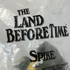 The Land Before Time SPIKE Stegosaurus VINTAGE Hand Puppet 1988 PIZZA HUT Sealed