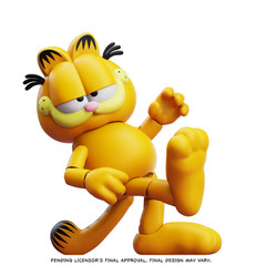 Garfield Action Figure – 25 Points of Articulation with Lasagna & Pooky