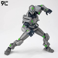 9L3D Tech Jacker Slayer Lucky13 Action Figure Dummy13 Multi-Jointed Collectible