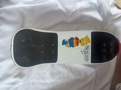 Vintage 1990 The Simpsons Bart Simpson Vehicle of Destruction Skateboard