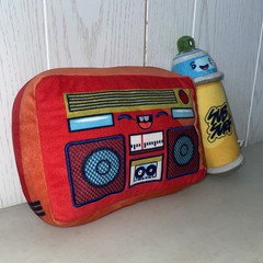 Subway Surfers Street Jammers Spray Can, Boombox Plush Sound Effects/Music Works