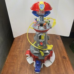 PAW Patrol Mighty Pups Lookout Tower Playset Figures Car Lights & Sound Work