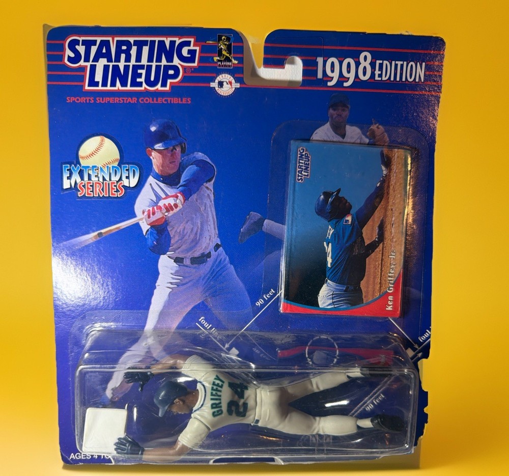 1998 Extended KEN GRIFFEY JR Kenner Starting Line-up MARINERS