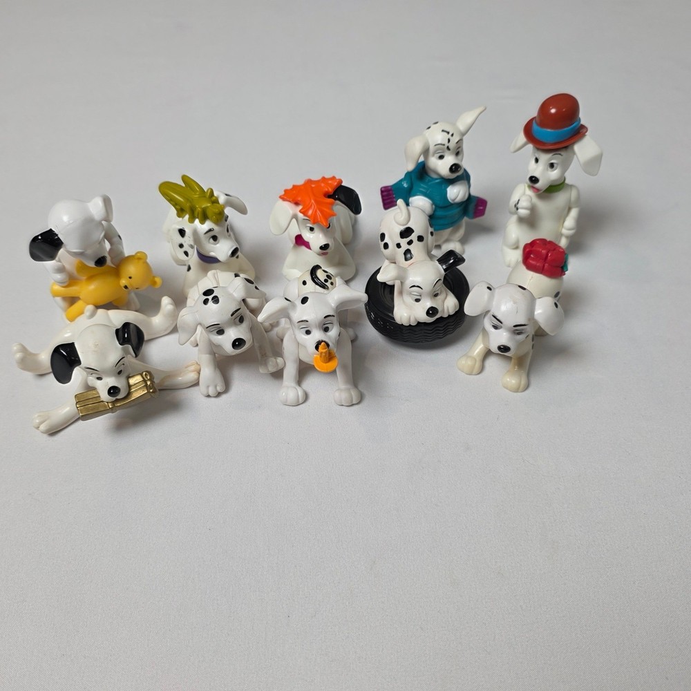 Disney 101 Dalmatians 1996-2000’s McDonald’s Happy Meal Figurines Lot of 10pcs