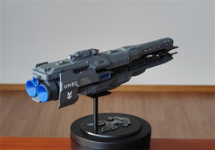 Halo 4 UNSC Resin sci-fi Spaceship Model Resin Spacecraft Figure Handmade Toy