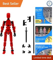 T13 Fully Articulated 3D Action Figure – Customizable Pocket-Sized Robot Toy