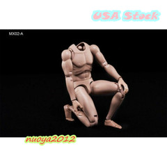 1:6 MX02-A Europe Skin Male Action Figure Body 12inch Flexible PVC Soldier Model