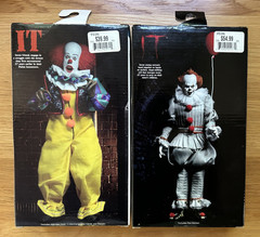NECA Reel Toys IT Pennywise Lot of 8″ figures – It the Movie 1990 and It 2017