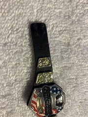 Mattel WWE United States Championship Champion Title Belt Black Strap WORN PAINT