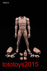1/6 MX02 Male Narrow Shoulders Muscular Skin Action Figure Body Model Doll Toy