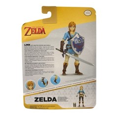 LINK With Shield Zelda Breath of The Wild WORLD OF NINTENDO TOY FIGURE JAKKS