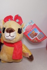 Dandee Rudolph Clarice Red Reindeer Plush Fleece Christmas Throw Blanket NWT
