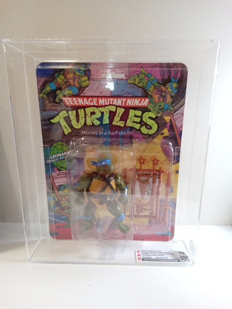 TMNT Playmate 1988 Leonardo Soft Head Series 1/10 Back Fan Club Flyer CAS 75