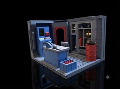 1:12 Scale 6” Gi Joe Classified Cobra Command Center Custom Diorama