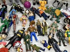 Huge Mixed Lot of Over 200 Random Toys & Figures HE MAN Anime review photos USED