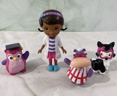 Disney Jr Doc McStuffins & Friends Animal Pet Vet Figures Figurines Toy Set Lot