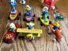 HUGE Vintage Smurfs Lot 1966–1983 PVC Plush Houses Accessories More AS IS Rare