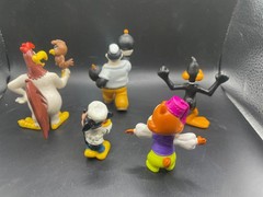 PVC Figure Lot of 5 Bluto Foghorn mickey daffy figures have wear