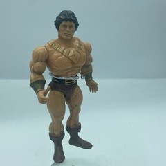 Vintage 1983 John Blackstar KO Action Figure Galoob MOTU Style 5.5in