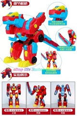 Gogo Dino Explorers Buster Rex Transform Robot Dinosaur Gogobuster Figures Toy