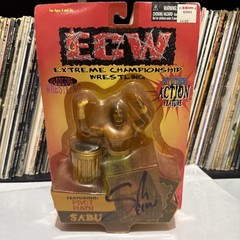1999 ECW PIVOT PIUNCH SABU FIGURE NEW AUTOGRAPHED BY SABU