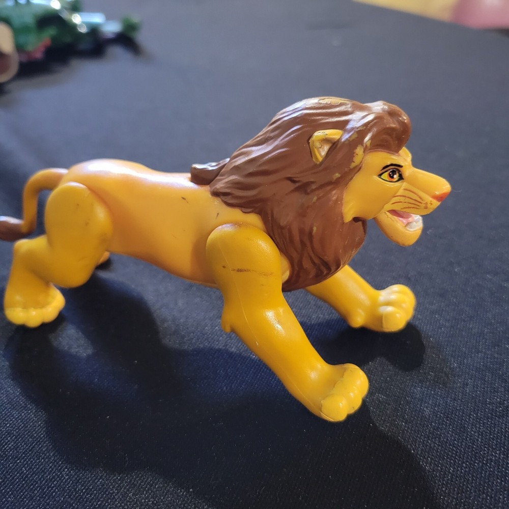 The Lion King Fighting Action Adult SIMBA Vintage 1994 Disney Toy Figure Battle