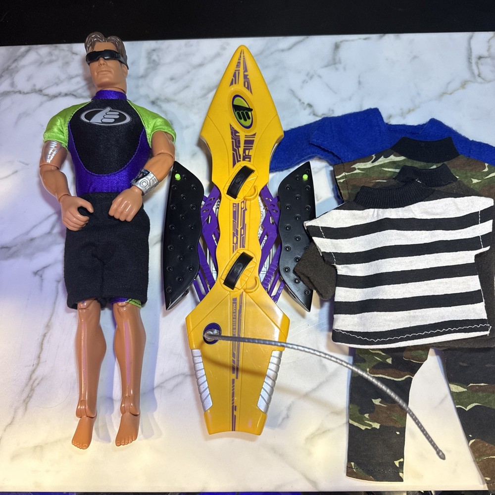 Mattel Max Steel Surf Attack & Turbo Board 12 Inch Action Figure And Clothes