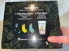 Rick and Morty Vinyl Rick Sanchez Pint Glass and Sock Bundle
