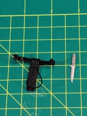 Crazy Figure 1/12 Scale Ankle Knife & Adjustable Leg Sheath 6″ Figure “NEW”