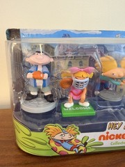 New HEY ARNOLD! Collector 5 FIGURE SET Nickelodeon HELGA Harold GERALD Baseball