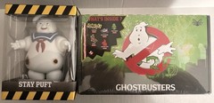 Culturefly Ghostbusters 35 Ghost Box & Stay Puft Figure W/Battle Damage Lot NEW