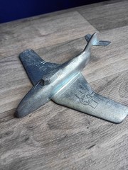 Vintage Metal TBX Plane Fighter Jet Toy Military Airplane
