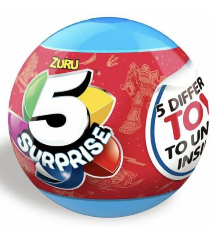 Zuru 5 Surprise- Children’s, Toys, 5 Different Toys, Mystery Ball, Ages 3+, New!