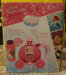 Disney Princess Royal Bubble Carriage Battery Operated Bubble Maker 8oz Bubbles