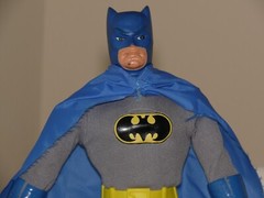 VINTAGE SUPERMAN / BATMAN / ROBIN 12″ TALL ACTION FIGURES – INTACT & COMPLETE