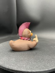 Punk Rock Bigfoot Ducky Figurine Flipping The Birdie! Ready For Your Jeep!