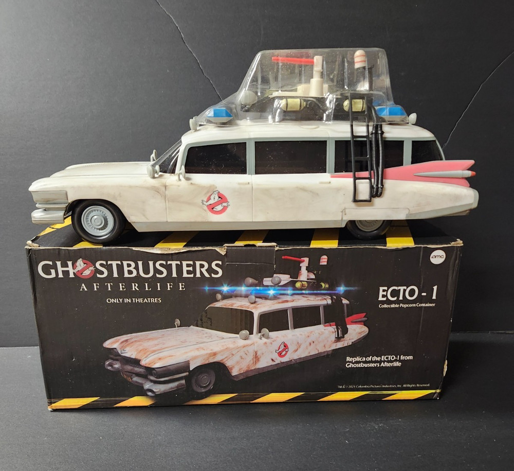 Ecto-1 Popcorn Container GHOSTBUSTERS Movie Afterlife NEW Open Box