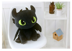 How To Train Your Dragon Sitting Toothless Plush Doll 45cm Cute-100% Authentic