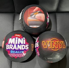 ZURU Mini Brands Really Works Vinyl Record Capsules LOT OF 3 *READY TO SHIP!!