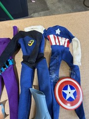Captain Action Batman Robin Parts Costume Outfit Set 1966 Ideal Lot