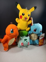Pokemon Starter Kit 3 Pikachu Bulbasaur Squirtle Plush doll 6″ Stuff Animal New