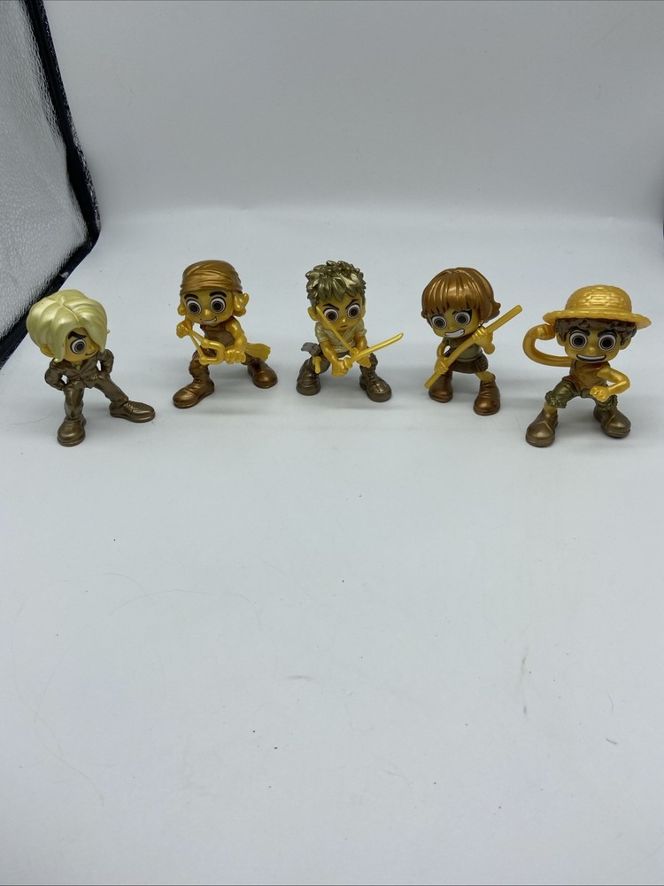 One Piece Netflix Live Action Gold Mini Figure Set Luffy Zoro Nami Usopp Sanji